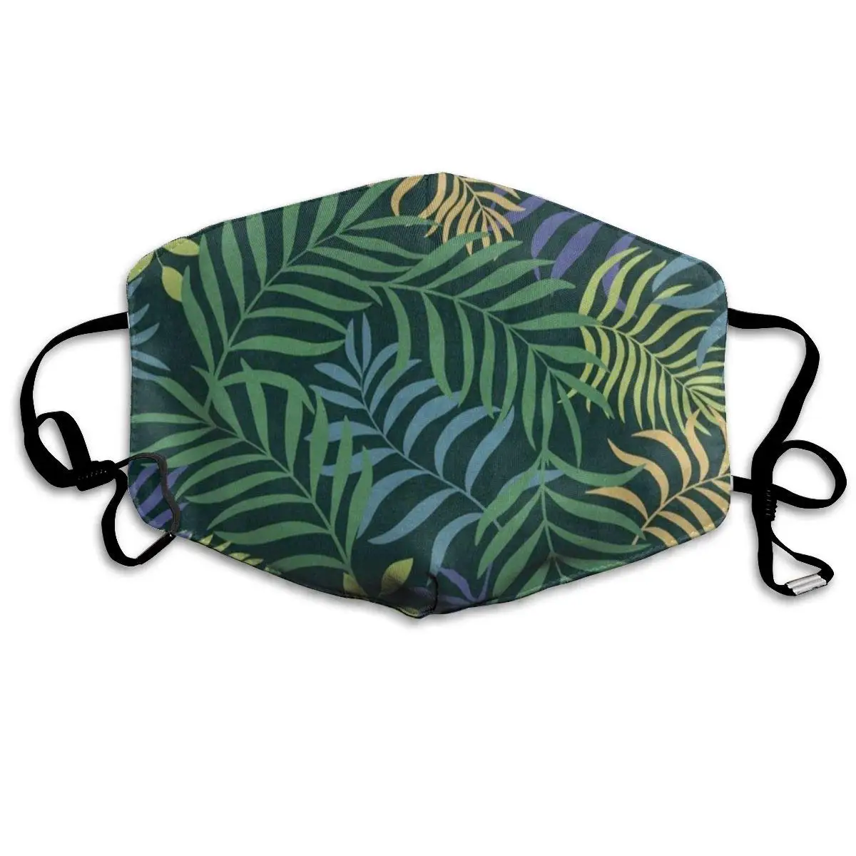 

Tropical Palm Tree Leaf Customized Dust Mouth Mask Reusable Anti-Dust Face Mask Adjustable Earloop Skin Protection