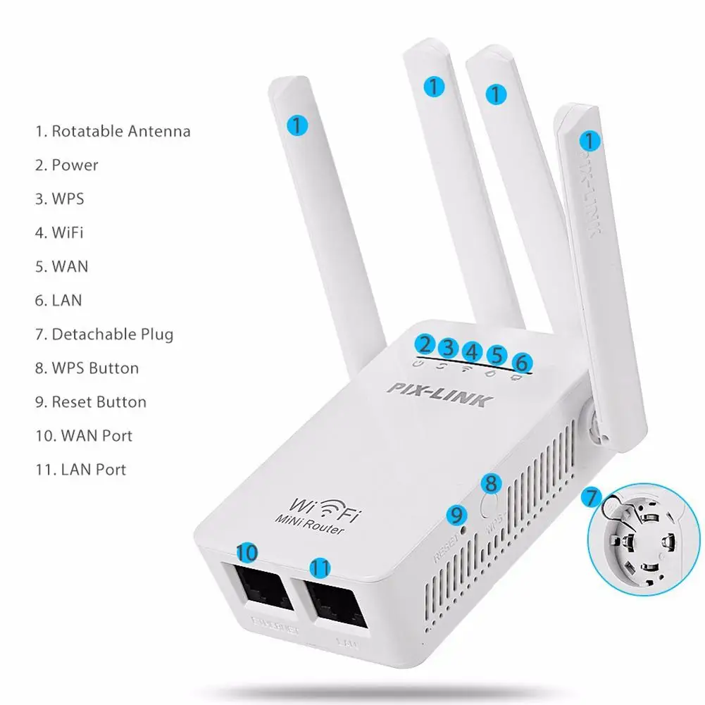 

300Mbps WR09 Wireless WIFI Router WIFI Repeater Booster Extender Home Network 802.11b/g/n RJ45 2 Ports Wilreless-N Wi-fi