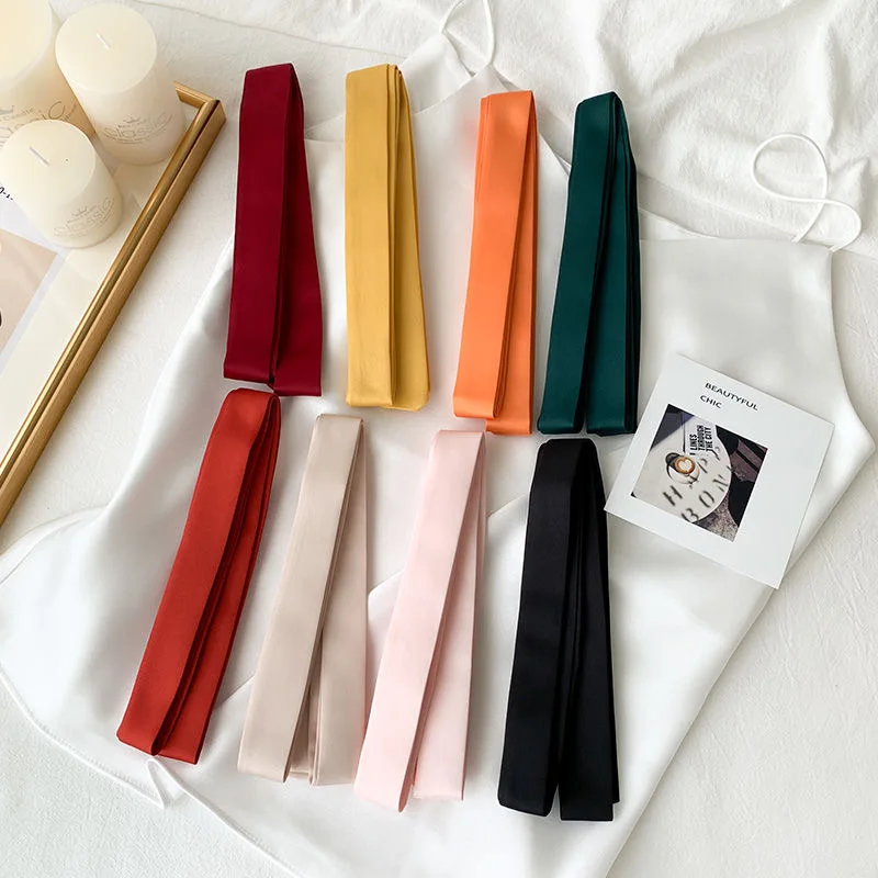 Шарф женский из шифона, шелка, 160 х2 см