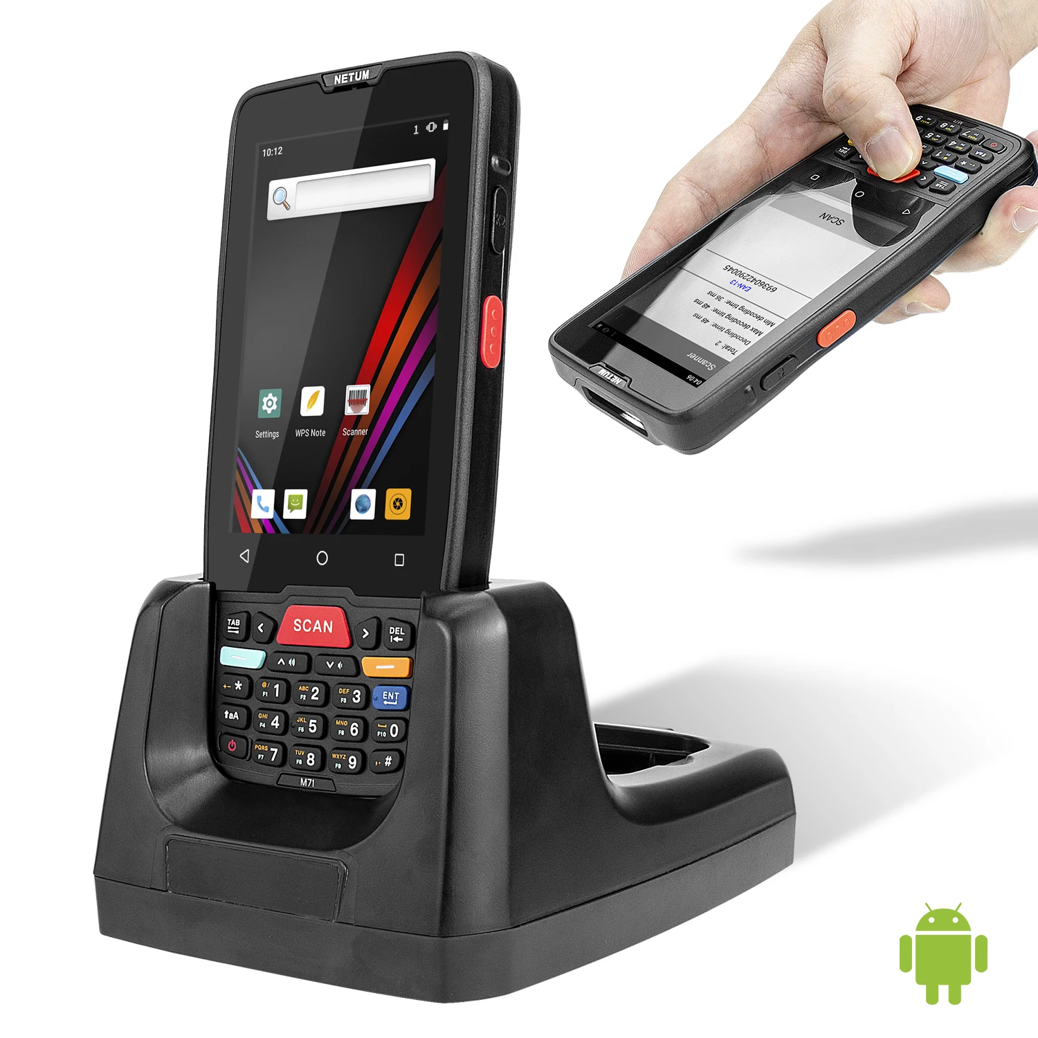 PDA 7100 КПК сканер штрих кода Datalogic 2D Портативный сборщик данных сенсорный Экран