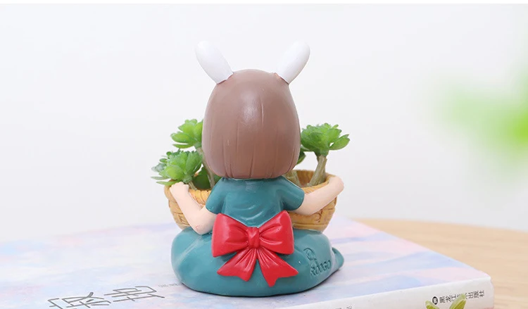 1 шт., сказочный садовый цветочный горшок, милая девочка, суккулент, горшок для растений, украшение дома, сада, ремесло, фигурка для девочки с дренажным отверстием