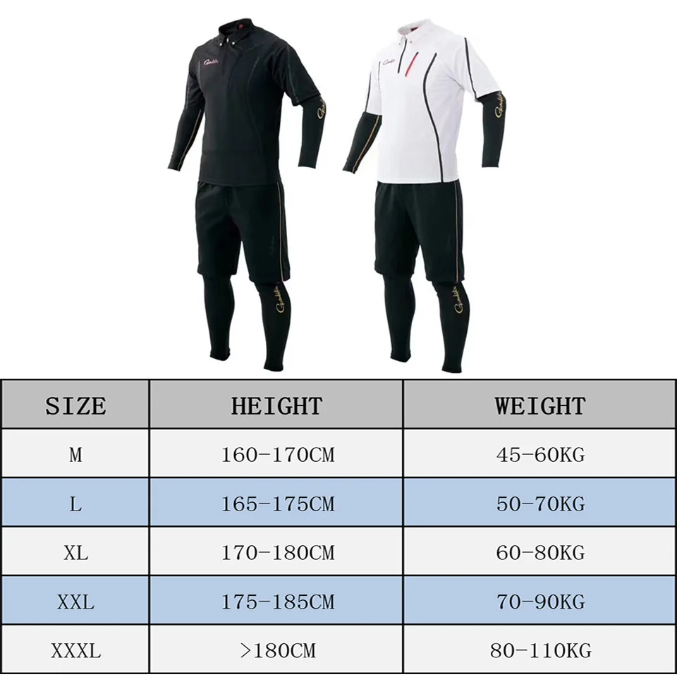 

Fishing Clothes Suit T-Shirt Shorts Sleeve M/L/XL/XXL/XXXL Sun Protection Quick Drying UV Resistance Made In Japan