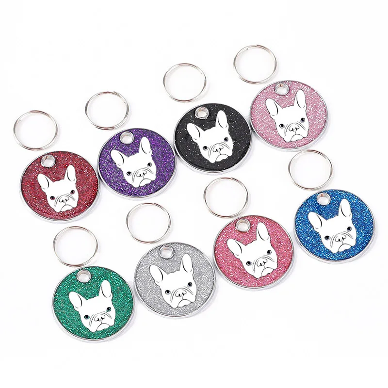 Бесплатная гравировка анти-потери бирка для собаки аксессуары ошейника Pitbull