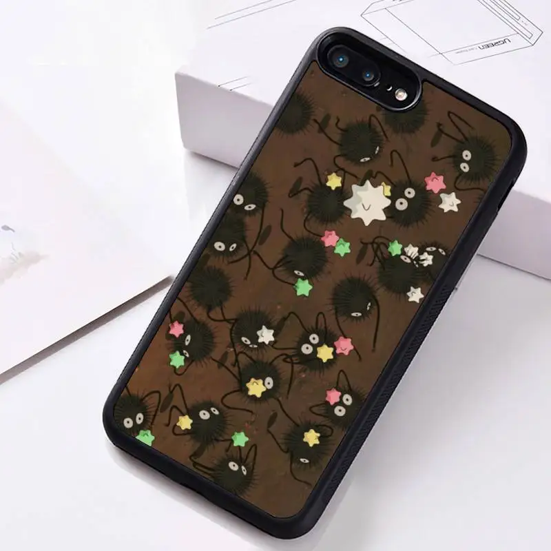 

Studio Ghibli Spirited Away Soot Totoro Phone Case Rubber for iPhone 11 pro XS MAX 8 7 6 6S Plus X 5S SE 2020 XR case