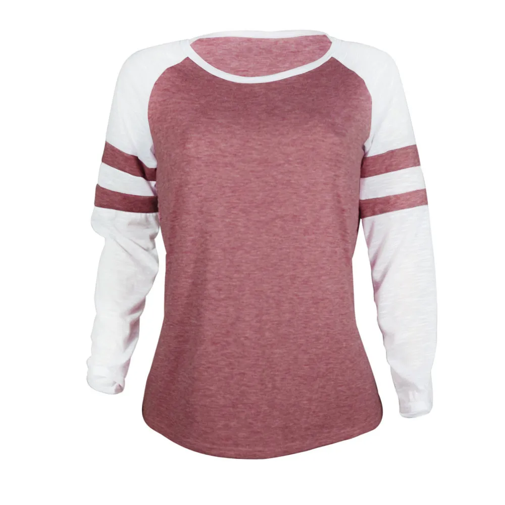 Женская футболка в полоску с круглым вырезом свободного покроя | одежда