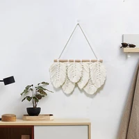 new nordic macrame boho wall tapestry creative feather pendant home decoration art wall hanging tapestries living room decor