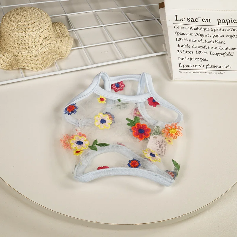 _ Одежда для кошек корейский короткий жилет и собак Тедди шнауцер одежда щенков