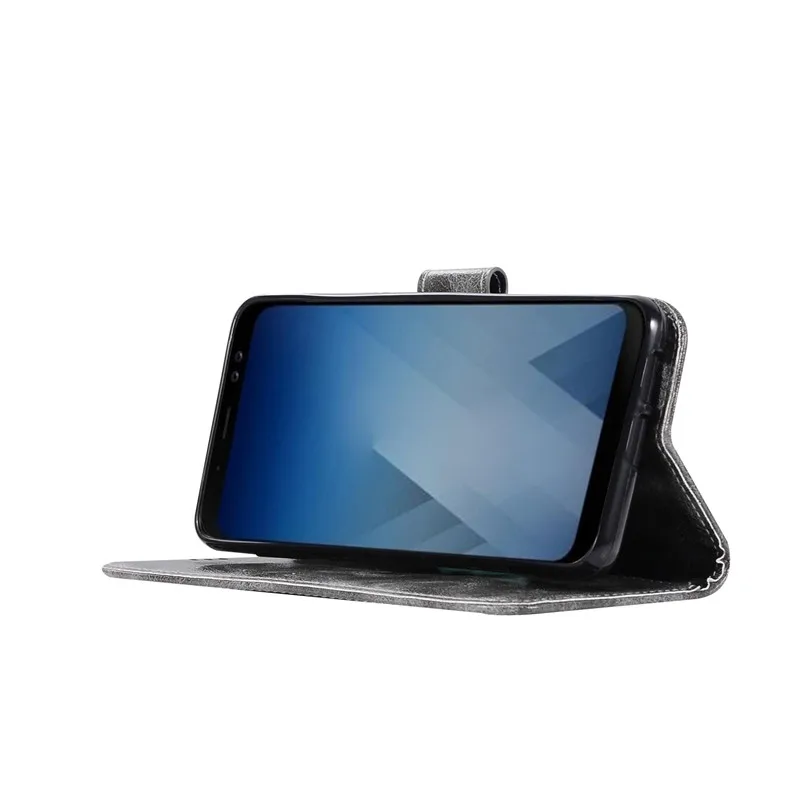 Чехол бумажник из искусственной кожи для Samsung Galaxy A8 2018 чехол телефона A 8 A530 A530F