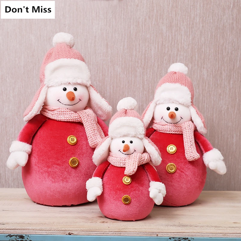 Большой navidad лося куклы Рождественские украшения Navidad фигурка медведь