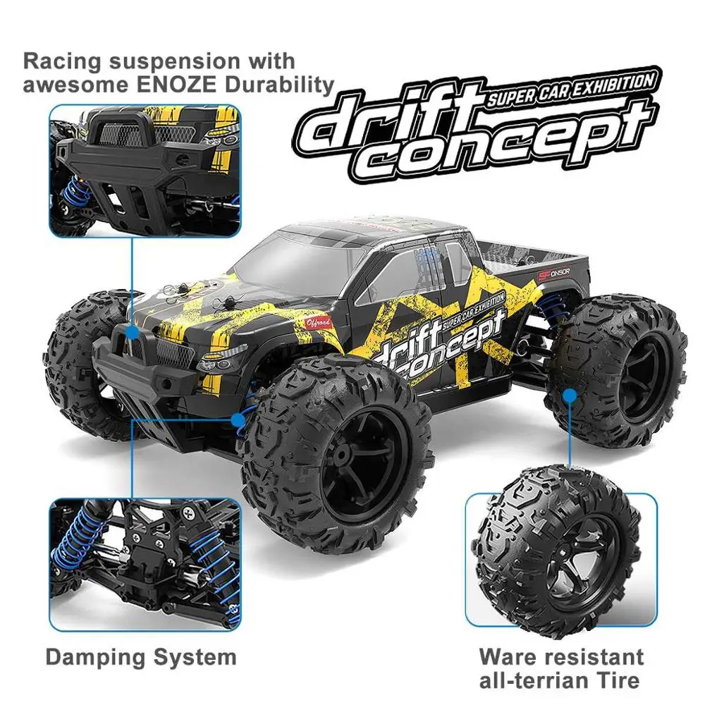 Новый 40 + км/ч RC автомобиль 4WD 1:18 масштаб высокая скорость багги гоночный игрушки