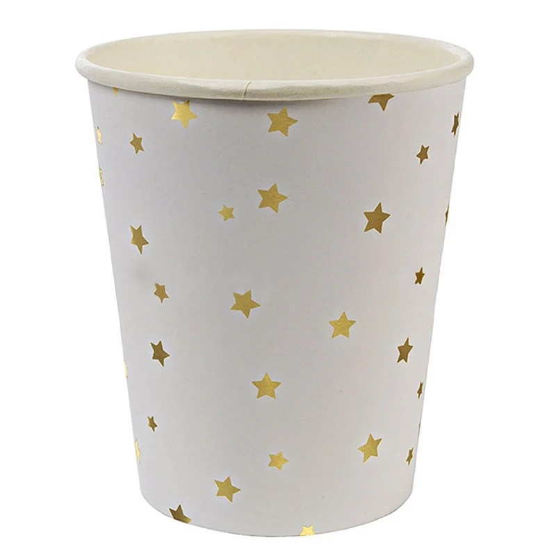 Белые одноразовые бумажные салфетки с принтом звезды свадебные украшения день