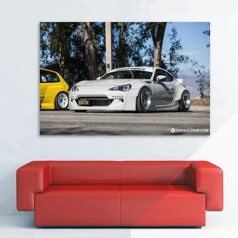 

Toyota 86 Tuning Classic Car Sport Cars Posters Canvas Printed Wall Art For Home Decor Living Room Decorations
