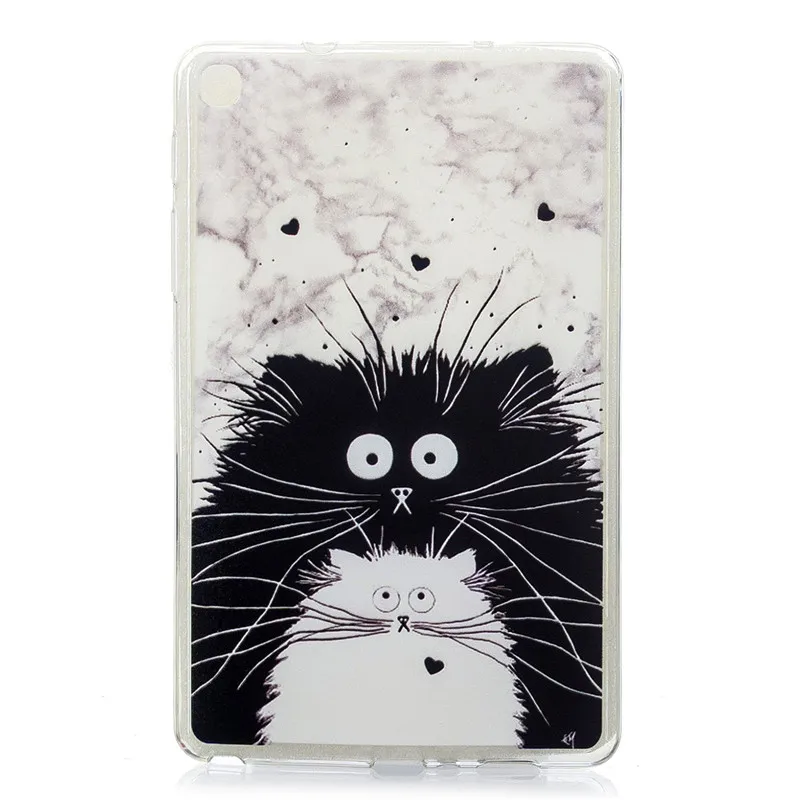 Мягкий ТПУ чехол для планшета с принтом милого кота щенка бабочки samsung Galaxy Tab A 8 0