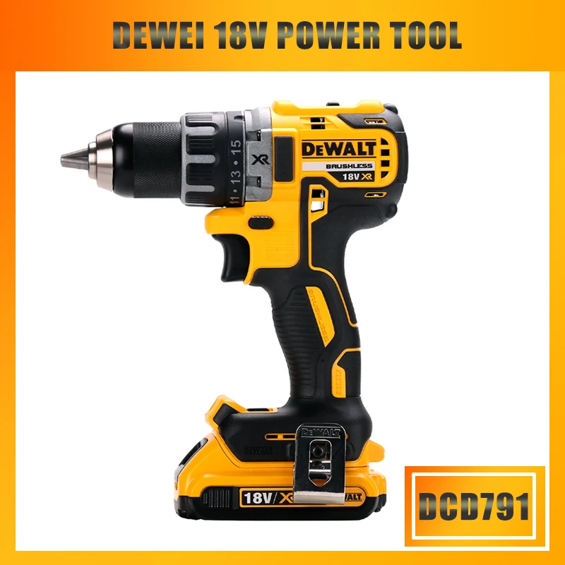 Dewalt DCD791/777 бесщеточный литиевая электродрель 18V электрическая отвертка Перезаряжаемые - Цвет: DCD791