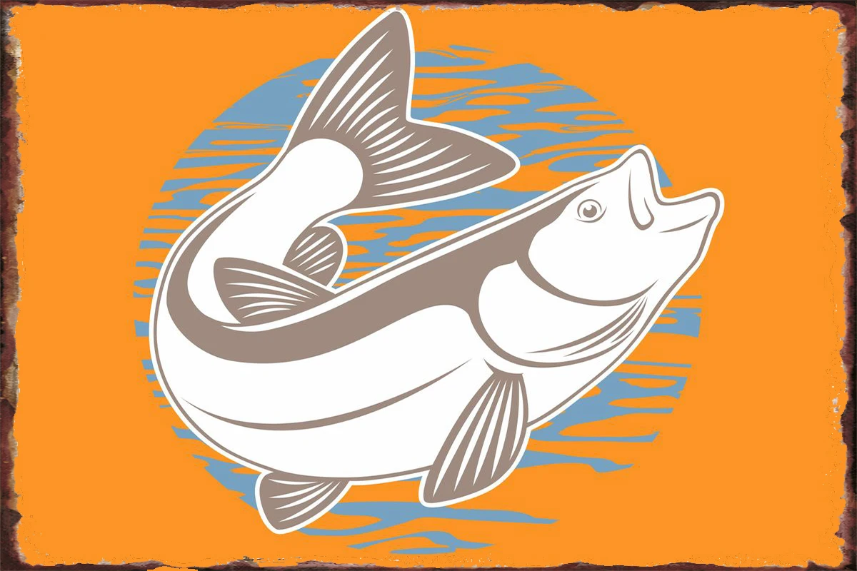 Жестяные таблички с винтажным металлическим знаком для рыбалки оловянные