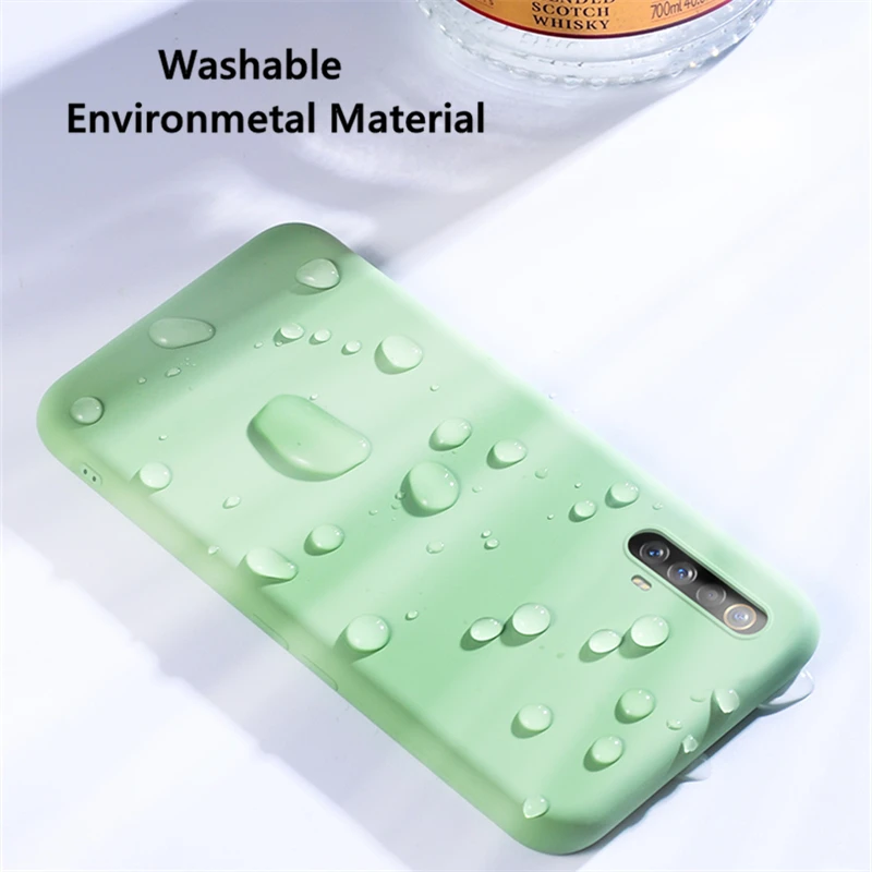 skin friendly case for oppo realme x50 liquid silicone cases for oppo realme x50 slim soft tpu microfiber cover realme x50 pro free global shipping