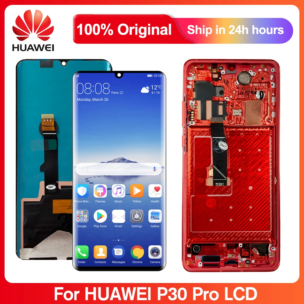 6 47 &quotОригинальный ЖК дисплей для Huawei P30 Pro с сенсорным экраном в сборе P30Pro VOG L29 L09