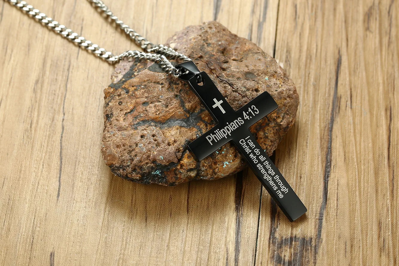 

FXM F1 steel necklace hot sell man woman 50mm big cross black color Bullet lover gift women Korea style