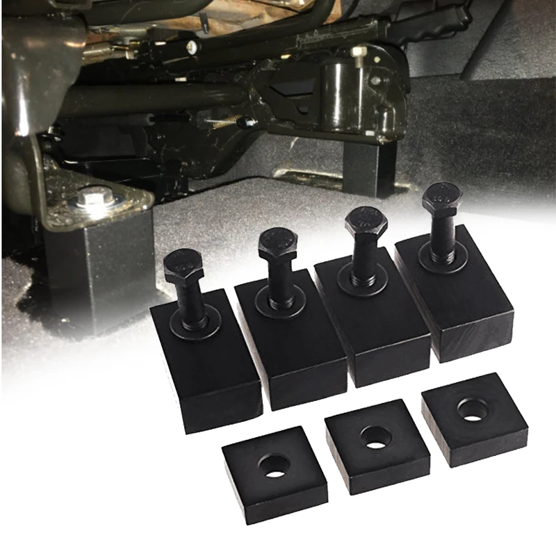 Черное заднее кресло Поддержка откидываются Spacer комплект для 07 19 Jeep Wrangler JK по