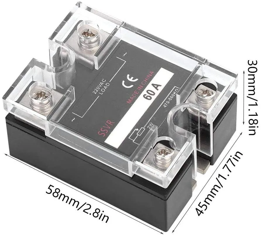 

Solid State Voltage Regulator SSVR 60A 220VAC For Single-Phase Used In Computer Peripheral Interface Equipment, Electric
