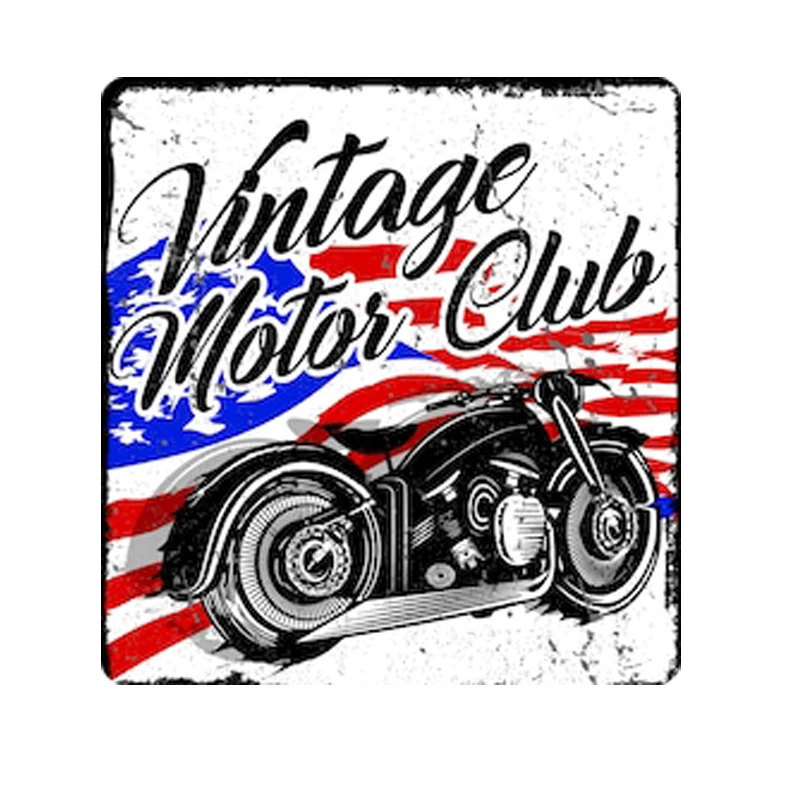 

american vintage motor club new york moto car sticker decal