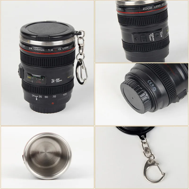 450 мл SLR Камера 70-200 кружка линза от фотоаппарата кофейная с крышкой