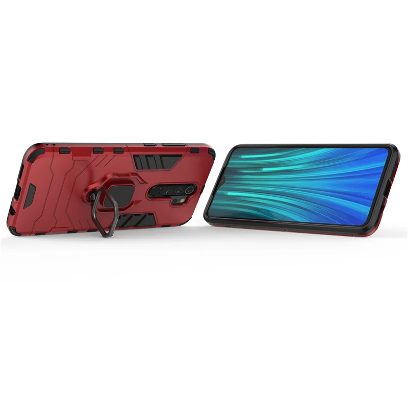 

Luxury Armor Case For Xiaomi Redmi Note 8 Pro Stand Shockproof Finger Ring Cover For Note 7 K20 9T Pro 8A CC9 Free Shipping 2019