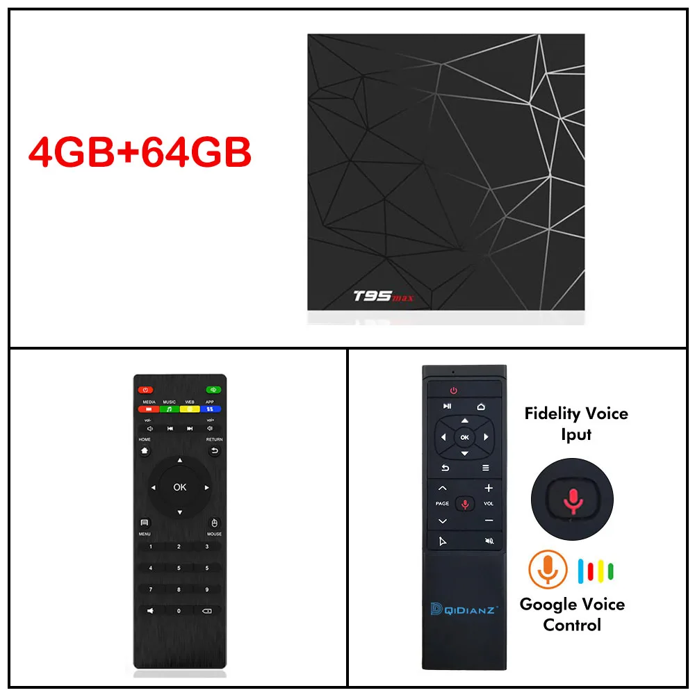 T95MAX-4-64-MT12 T95Max умные телевизоры коробка Android 9,0 поддержка ТВ-коробок 6 к 4GB32GB Wi Fi 2,4 г H6 4 ядра Cortex-A53 Декодер каналов кабельного телевидения T95 max Media Player - Цвет: T95MAX-4-64-MT12