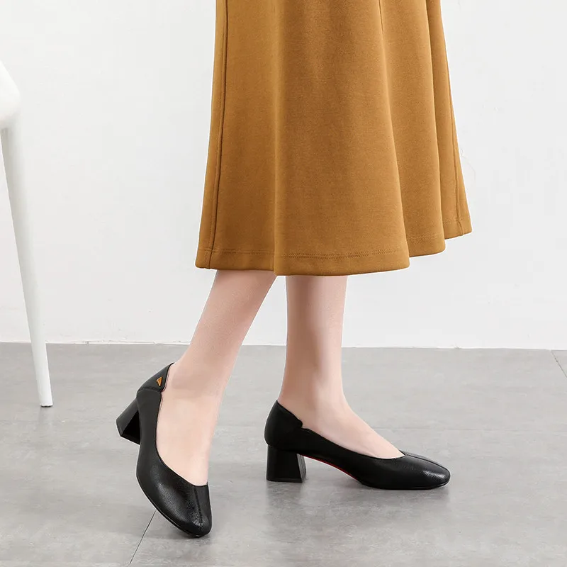 

FEDONAS Shallow Single Round Toe Women Shoe For Ladies Classic Design High Heels Pumps New Arrival Casual Office Shoes Woman