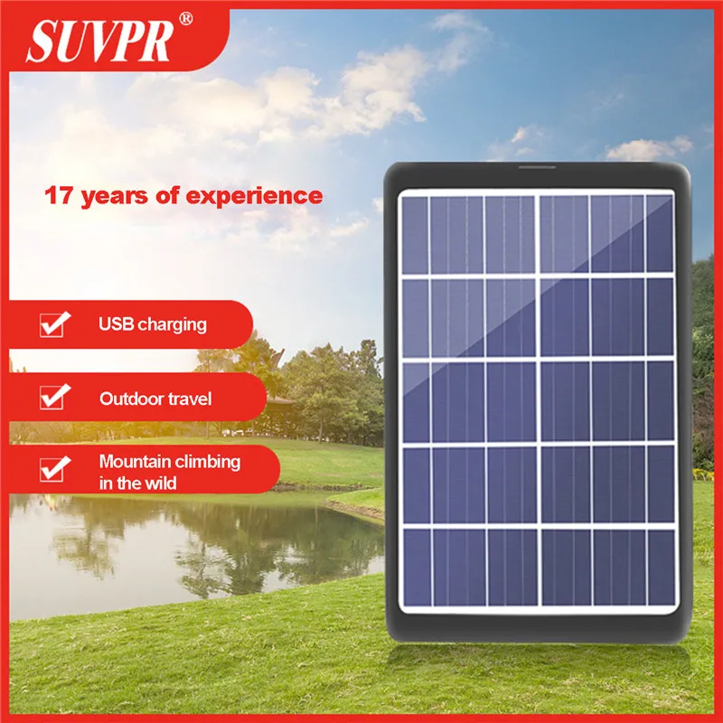 Мини Портативная наружная Солнечная зарядная плата USB набор солнечных панелей 3