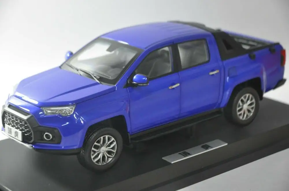 1:18 литая модель для JMC Yuhu 7 2018 синий пикап игрушечный автомобиль из сплава