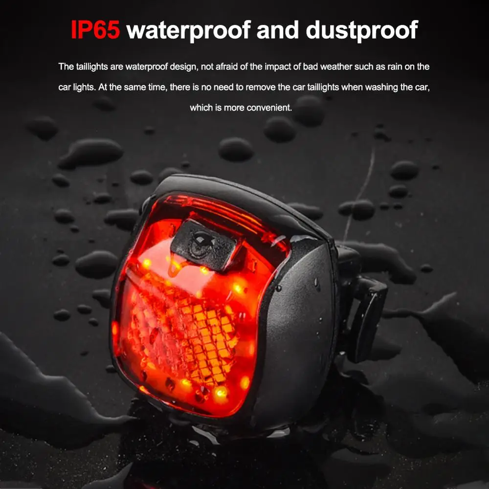 Велосипедный умный фонарь предупреждающий с зарядкой от Usb светильник