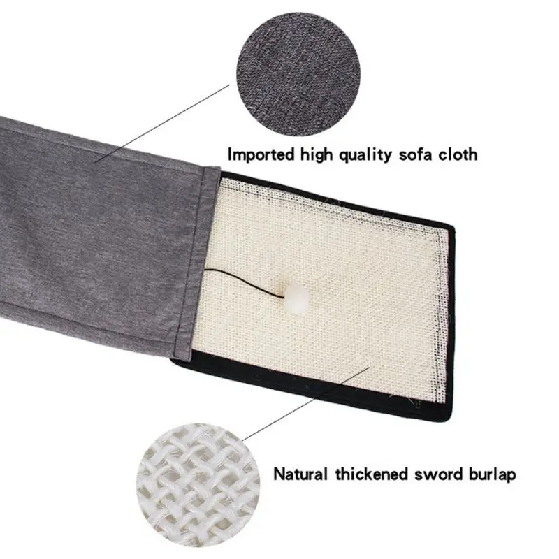 

Sofa Furniture Protective Cushion Sisal Cat Scratch Plate Cats Claw Grinder Sharpener Scraper Toy