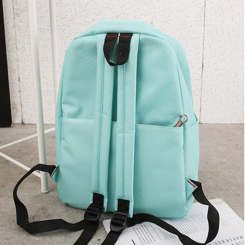 4 шт./компл. школьные сумки модные женские рюкзаки холщовые для девочек школьный