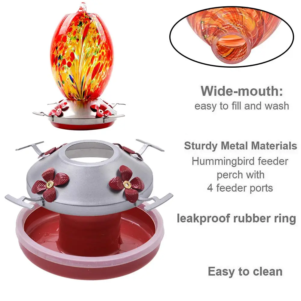 Кормушка для птиц Для Колибри жердочка птицы наружного дворика ручная выдувная
