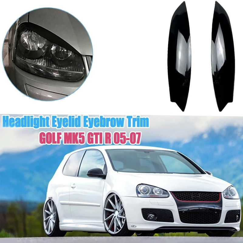 Автомобильные фары Брови Веки накладка наклейка для VW GOLF MK5 GTI R 2005 2006 2007