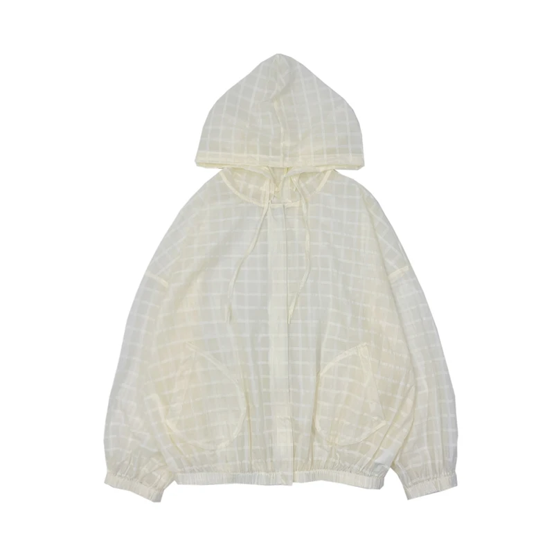 

2021 Eucosm Girls Hooded Lightweight and Sweet Skin Clothes Loose Sun Protection Jacket Women Japanese Style Girl Sun Protection