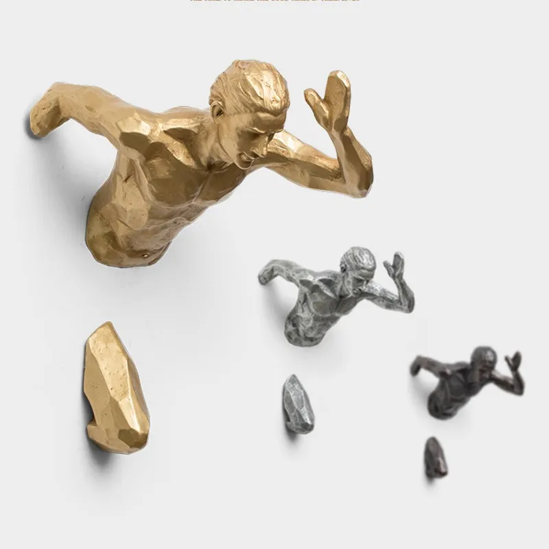 

CREATIVE RUNNING MAN SCULPTURE BACKGROUND WALL DECORATION EMBOSS 3D FIGURES SPORTS MAN WALL HANGING HANGING RUN FIGURE ORN R3922