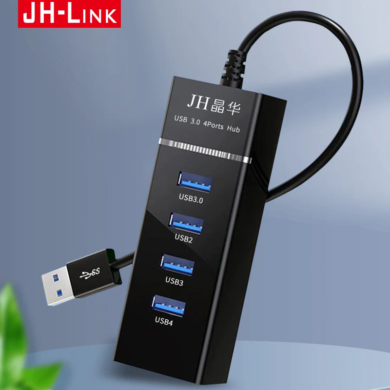 

JH-LINK USB Hub 3 0/2.0 Multiple USB Port for Macbook Air Computer Accessories Docking Station Adapter 4 Port USB Splitter