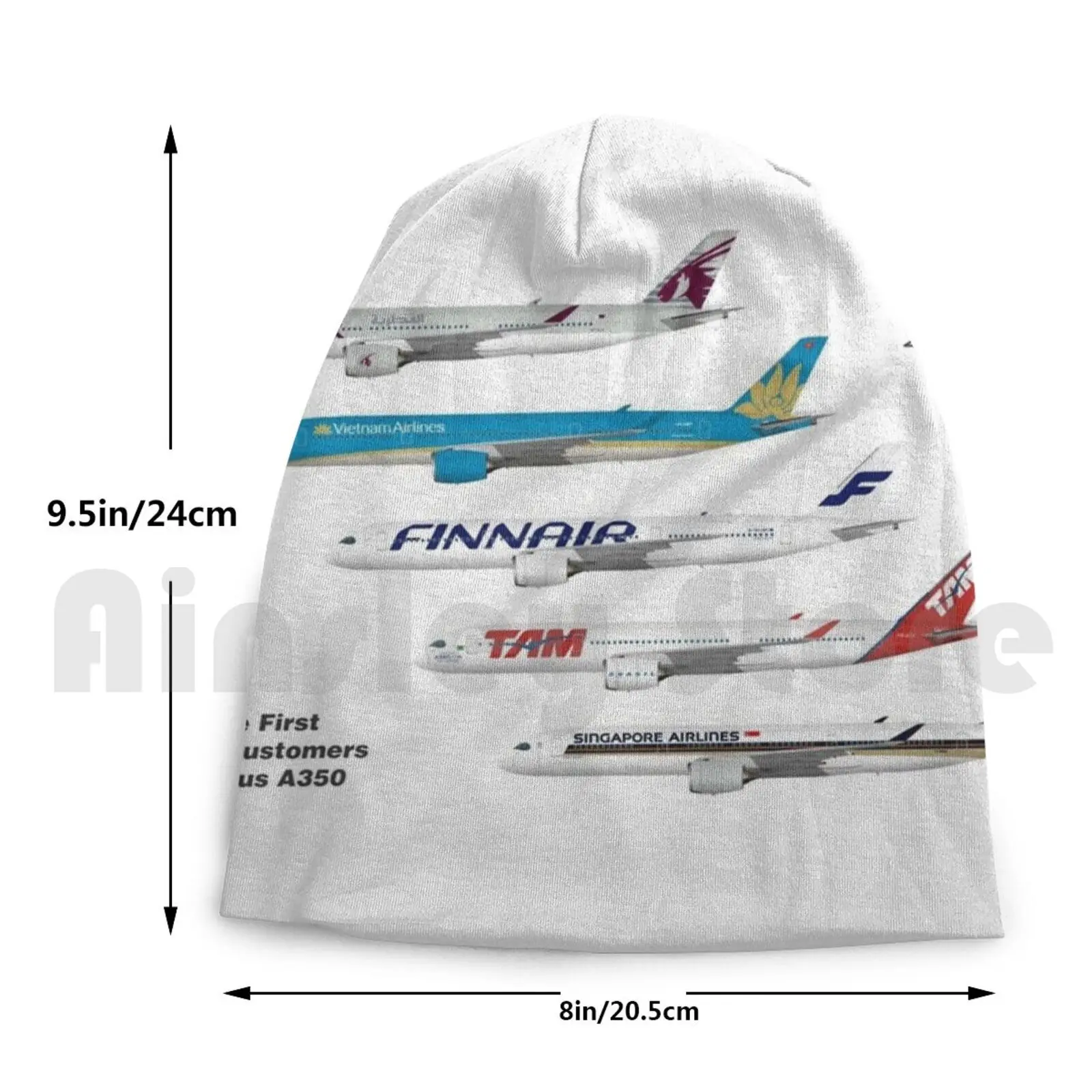 

Airbus A350 First Five Customers Illustration Beanies Knit Hat Hip Hop Airbus A350 A350 Airbus A350 Airbus A350 900