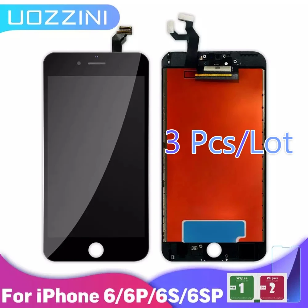 3 шт. AAA +++ ЖК дисплей в сборе для iPhone 6 6S plus Plus сенсорный дигитайзер экран 100%