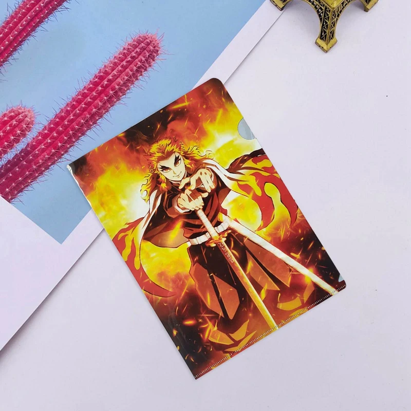 

Demon Slayer Kimetsu no Yaiba Mugen Train A4 PP File Folder Binder Waterproof File Holder Filing Envelope Document Organizer