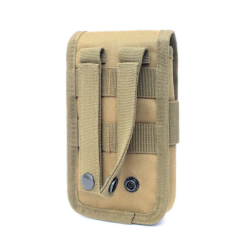 Уличный Тактический поясной кошелек Molle для мужчин черный чехол удостоверения