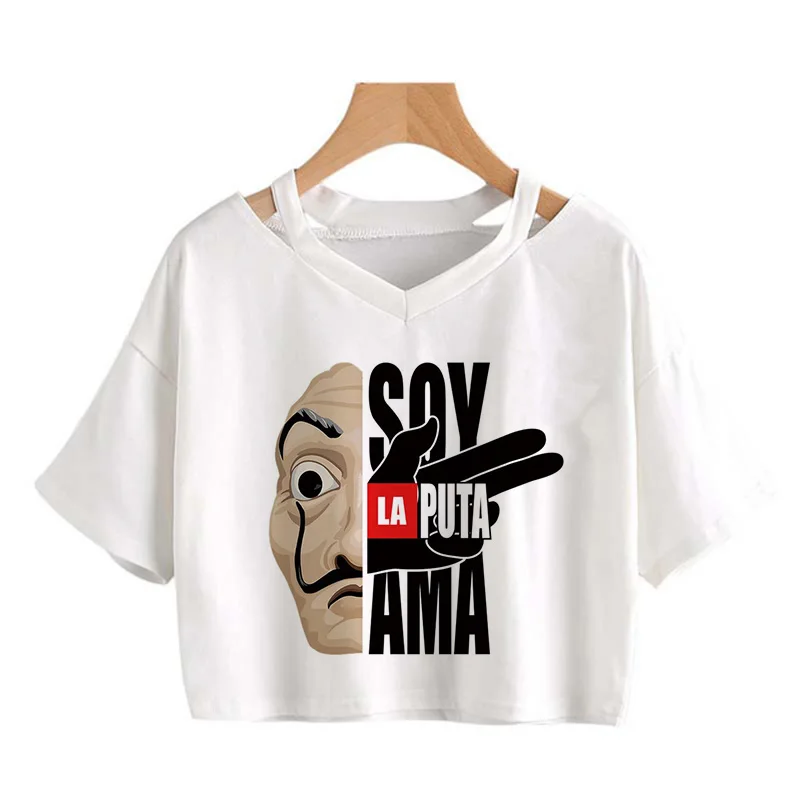 manga la casa de papel tshirt money heist tees tv series t shirt women t short sleeve house of paper funny female t shirt tops free global shipping