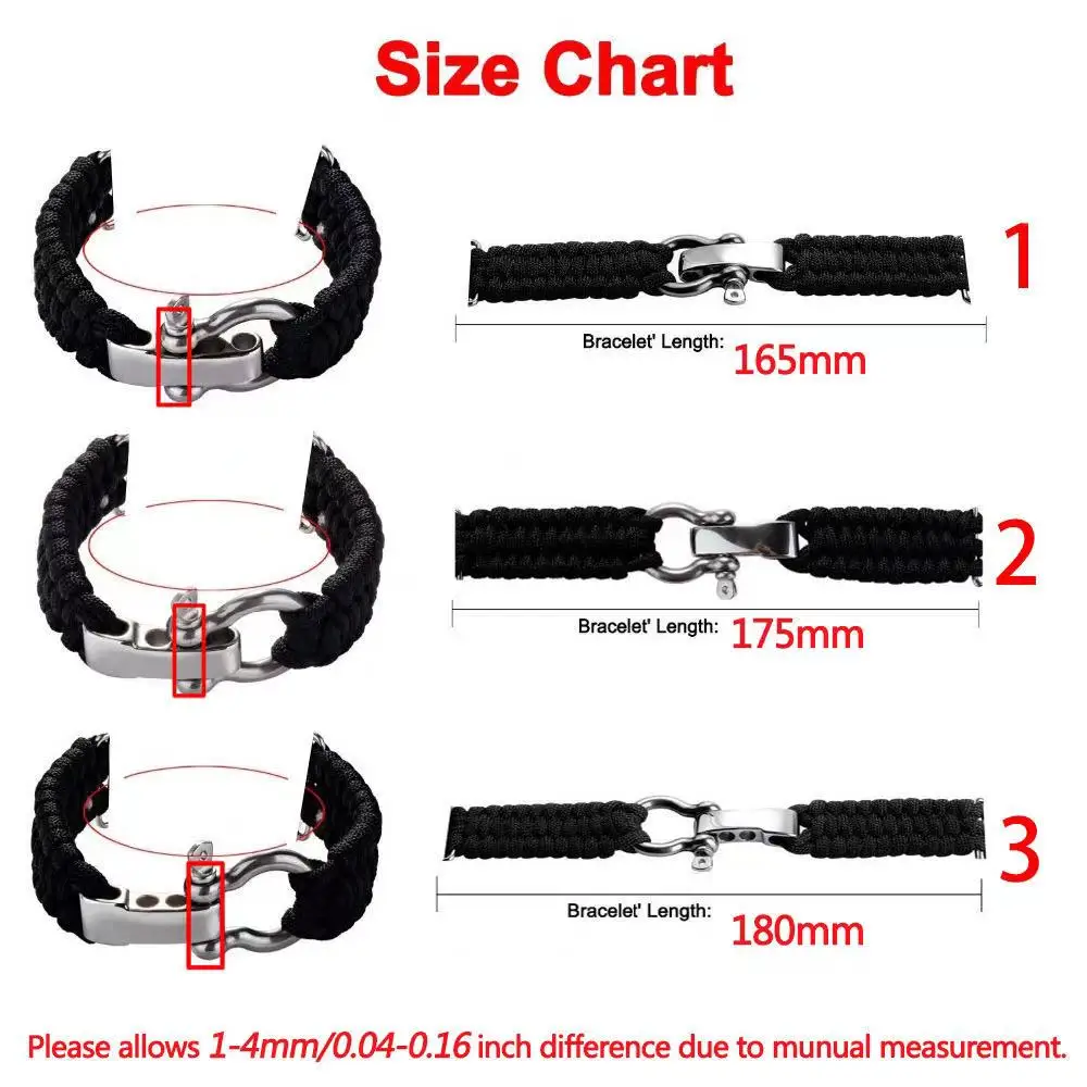 20 22mm Strap for  Huawei Watch GT 2e Adjustable Buckle Rope Bracelet for Samsung Galaxy Watch3  41mm 45mm Watch Band 42mm 46mm