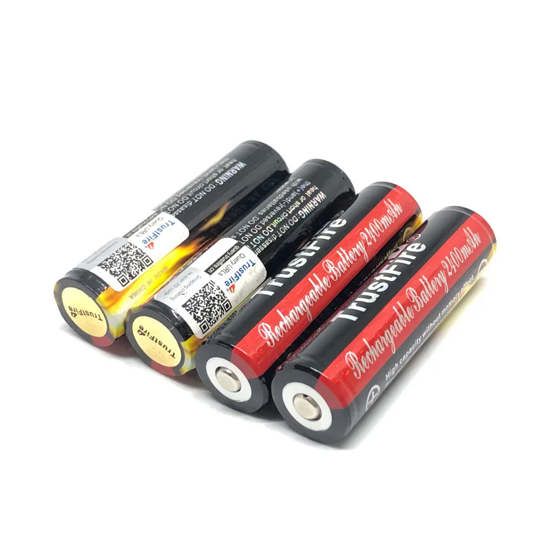 TrustFire Защищенный 18650 3 7 V 2400mah литиевая батарея перезаряжаемая батареи с PCB для