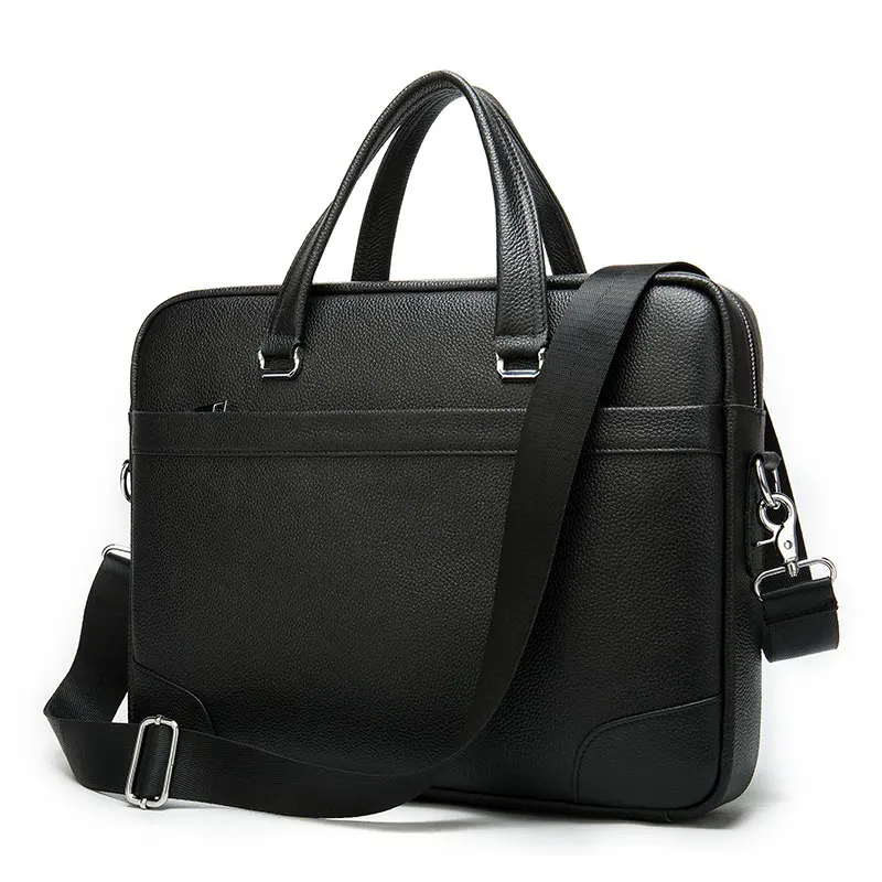 Повседневный мужской портфель кожаная сумка для ноутбука кожаный из натуральной