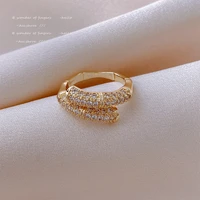 new goth design sense bone shape gold open rings for woman korean fashion jewelry student girls finger sexy set accessories
