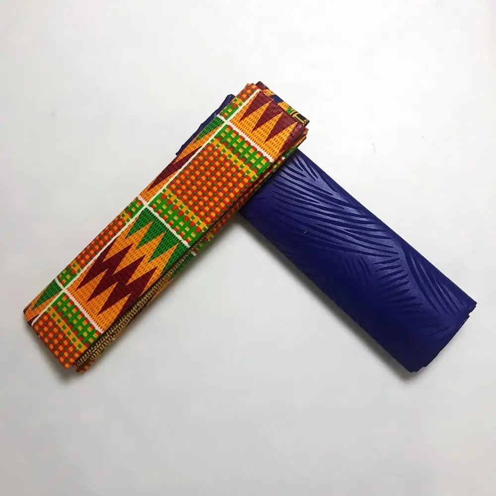 2019 2 + ярдов Chitenge Ankara ткань нигерийский Полиэстер Гана кэнте воск африканская Kitenge