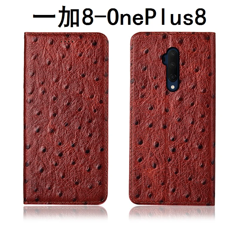

Ostrich pattern genuine natural leather mobile phone bag for Xiaomi Redmi 10X Pro 5G/Redmi 10X 5G/Redmi 10X 4G phone cover case